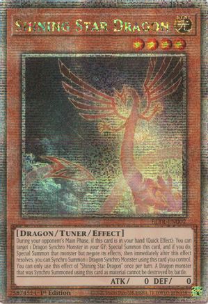 Shining Star Dragon (Quarter Century Secret Rare) (BLTR-EN002) - Battles of Legend: Terminal Revenge 1st Edition