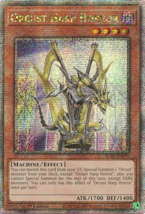 Orcust Harp Horror (Quarter Century Secret Rare) (BLTR-EN071) - Battles of Legend: Terminal Revenge 1st Edition