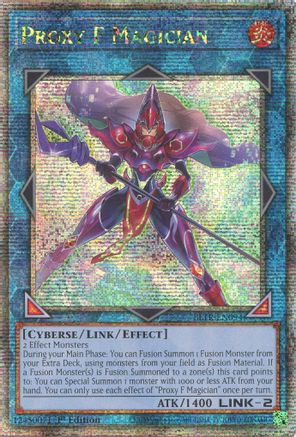 Proxy F Magician (Quarter Century Secret Rare) (BLTR-EN094) - Battles of Legend: Terminal Revenge 1st Edition