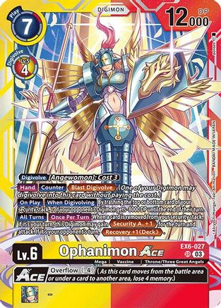 Ophanimon ACE (EX6-027) - Infernal Ascension Foil