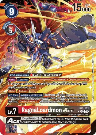 RagnaLoardmon ACE (Alternate Art) (EX6-011) - Infernal Ascension Foil