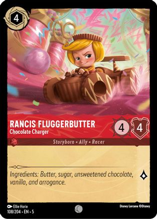 Rancis Fluggerbutter - Chocolate Charger (108/204) - Shimmering Skies Cold Foil