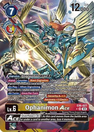 Ophanimon ACE (Alternate Art) (EX6-027) - Infernal Ascension Foil