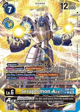 Seraphimon ACE (Alternate Art) (EX6-028) - Infernal Ascension Foil