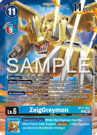 ZeigGreymon (2024 Regionals Participant) (BT11-031) - Dimensional Phase Foil