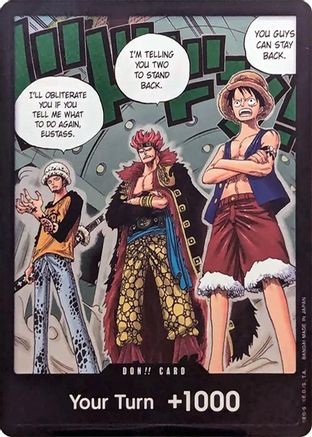 DON!! Card (Trafalgar Law, Eustass Kid and Monkey.D.Luffy) (Double Pack Set Vol. 4) - 500 Years in the Future Foil