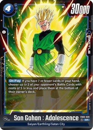 Son Gohan : Adolescence - FB03-039 (FB03-039) - Raging Roar Holofoil