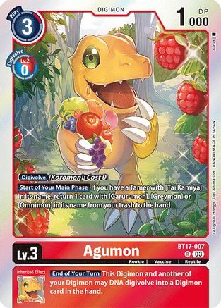 Agumon (BT17-007) - Secret Crisis Foil