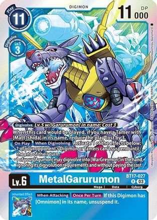 MetalGarurumon (BT17-027) - Secret Crisis Foil