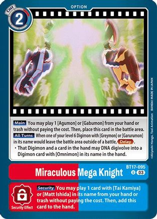 Miraculous Mega Knight (BT17-095) - Secret Crisis