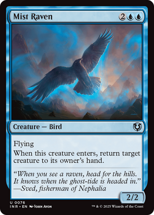 Mist Raven (-076) - Innistrad Remastered Foil