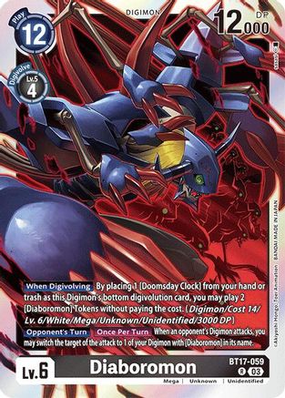 Diaboromon (BT17-059) - Secret Crisis Foil