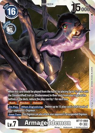 Armageddemon (BT17-060) - Secret Crisis Foil