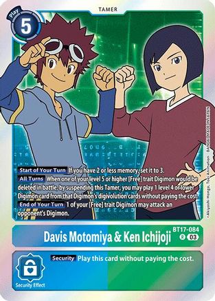 Davis Motomiya & Ken Ichijoji (BT17-084) - Secret Crisis Foil