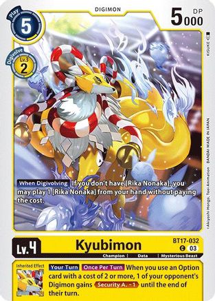 Kyubimon (BT17-032) - Secret Crisis