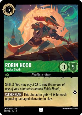 Robin Hood - Sneaky Sleuth (88/204) - Shimmering Skies Cold Foil