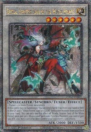 Rciela, Sinister Soul of the White Forest (Quarter Century Secret Rare) (INFO-EN039) - The Infinite Forbidden 1st Edition