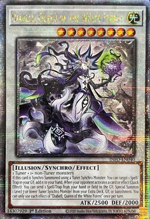 Diabell, Queen of the White Forest (Quarter Century Secret Rare) (INFO-EN040) - The Infinite Forbidden 1st Edition