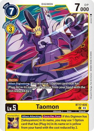 Taomon (BT17-035) - Secret Crisis