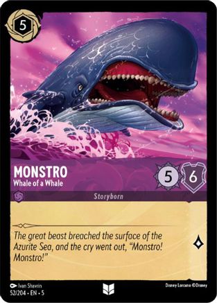 Monstro - Whale of a Whale (52/204) - Shimmering Skies Cold Foil