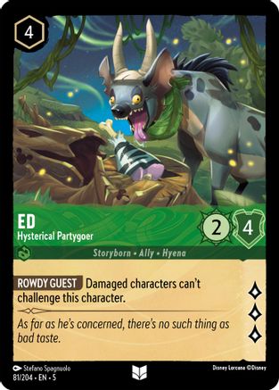 Ed - Hysterical Partygoer (81/204) - Shimmering Skies Cold Foil