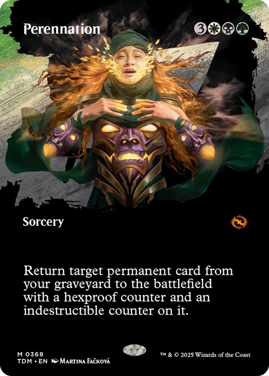 Perennation (TDM-368) - Tarkir: Dragonstorm: (Showcase) (Borderless) Foil