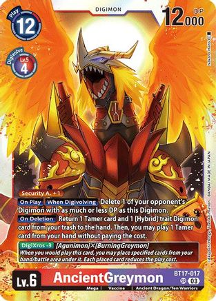 AncientGreymon (BT17-017) - Secret Crisis Foil