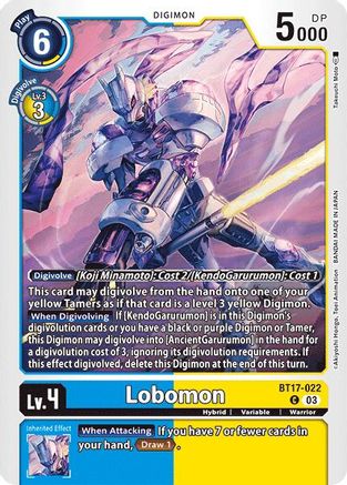 Lobomon (BT17-022) - Secret Crisis