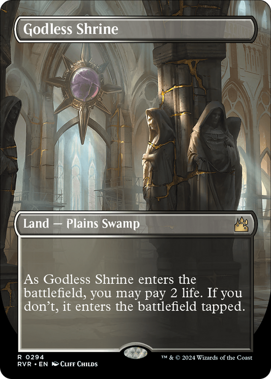 Godless Shrine (RVR-294) - Ravnica Remastered (Borderless)