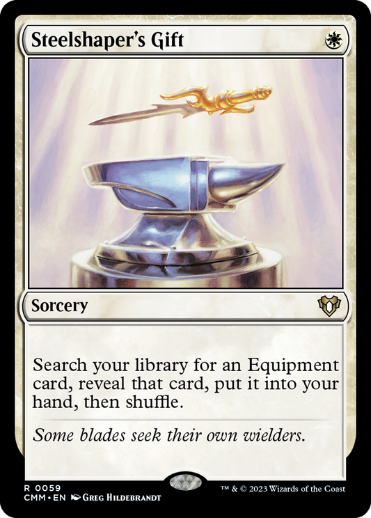 Steelshaper's Gift (CMM-059) - Commander Masters Foil