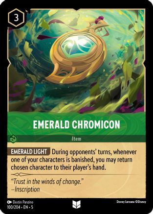 Emerald Chromicon (100/204) - Shimmering Skies Cold Foil