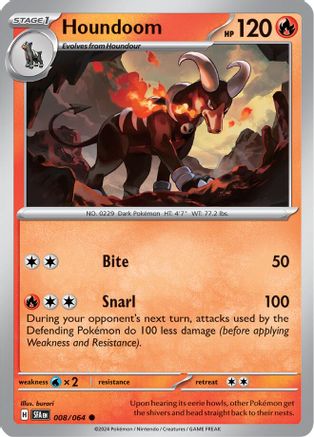 Houndoom - 008/064 8 - SV Shrouded Fable Reverse Holofoil