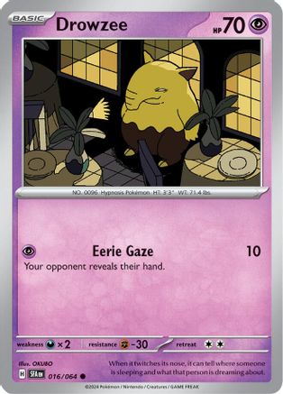 Drowzee 16 - SV Shrouded Fable Reverse Holofoil