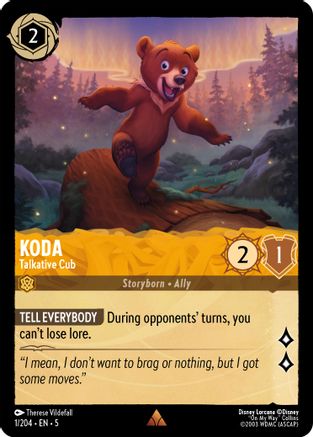 Koda - Talkative Cub (1/204) - Shimmering Skies Cold Foil