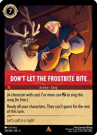 Don't Let the Frostbite Bite (129/204) - Shimmering Skies Cold Foil