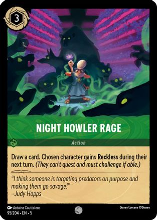 Night Howler Rage (95/204) - Shimmering Skies