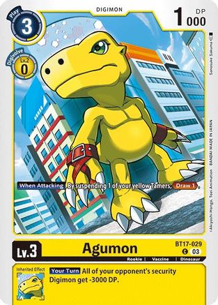 Agumon - BT17-029 (BT17-029) - Secret Crisis