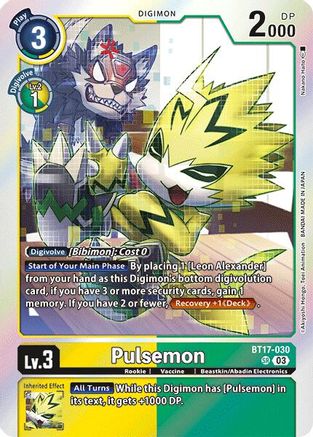 Pulsemon (BT17-030) - Secret Crisis Foil