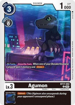 Agumon - BT17-052 (BT17-052) - Secret Crisis