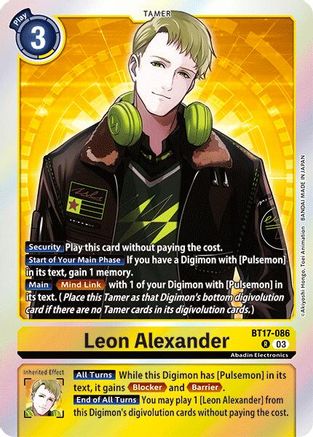 Leon Alexander (BT17-086) - Secret Crisis Foil