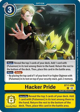 Hacker Pride (BT17-098) - Secret Crisis