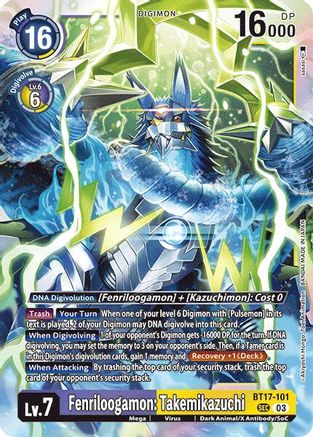 Fenriloogamon: Takemikazuchi (BT17-101) - Secret Crisis Foil