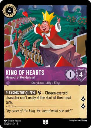 King of Hearts - Monarch of Wonderland (57/204) - Shimmering Skies