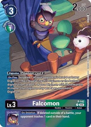 Falcomon (Update Pack 2024) (P-142) - Digimon Promotion Cards Foil