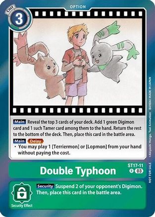 Double Typhoon (Secret Crisis: Movie Memorial Pack) (ST17-11) - Secret Crisis Foil