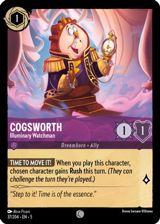 Cogsworth - Illuminary Watchman (37/204) - Shimmering Skies Cold Foil