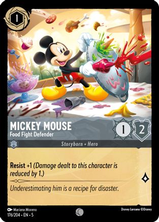 Mickey Mouse - Food Fight Defender (176/204) - Shimmering Skies