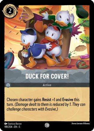 Duck for Cover! (198/204) - Shimmering Skies Cold Foil