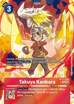 Takuya Kanbara (Alternate Art) (BT17-079) - Secret Crisis Foil