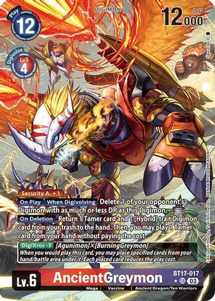 AncientGreymon (Alternate Art) (BT17-017) - Secret Crisis Foil